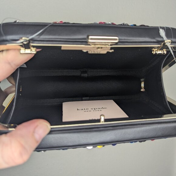 Kate Spade - Tonight Sequins Framed Crossbody Clutch NWT - Picture 6 of 8